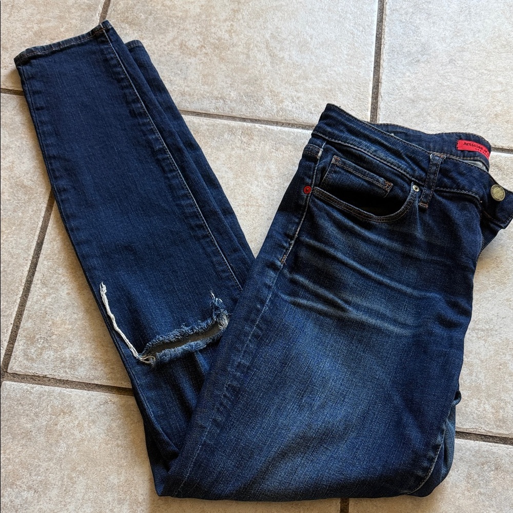 Articles Of Society Distressed Indigo Jeans